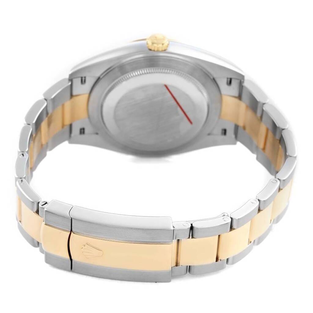 Datejust (Reference 126303). A 41mm yellow gold stainless steel diamond-set automatic wristwatch with date.