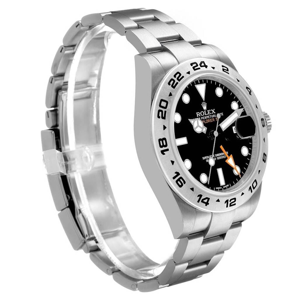 Explorer II (Reference 216570). A 42mm stainless steel automatic wristwatch with date and dual time. 2016