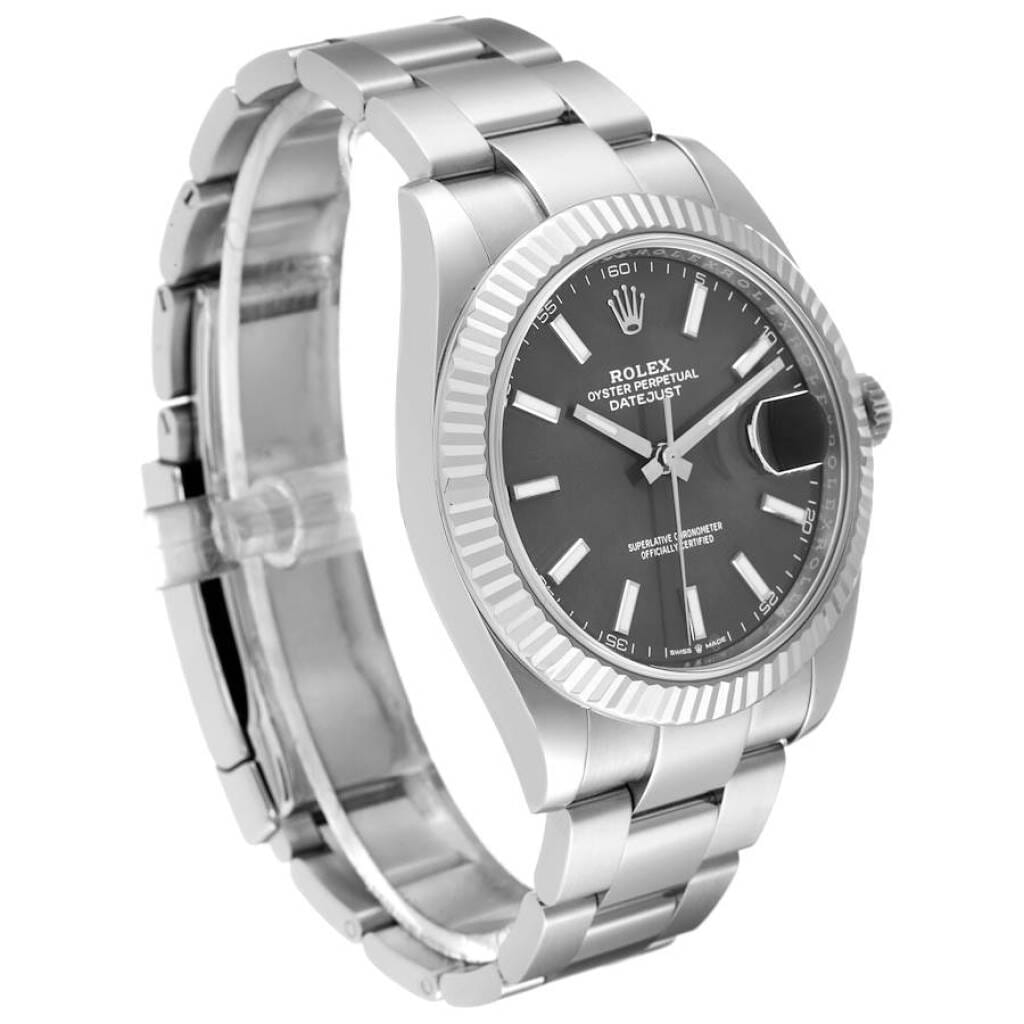 Datejust (Reference 126334). A 41mm white gold stainless steel automatic wristwatch with date. 2019