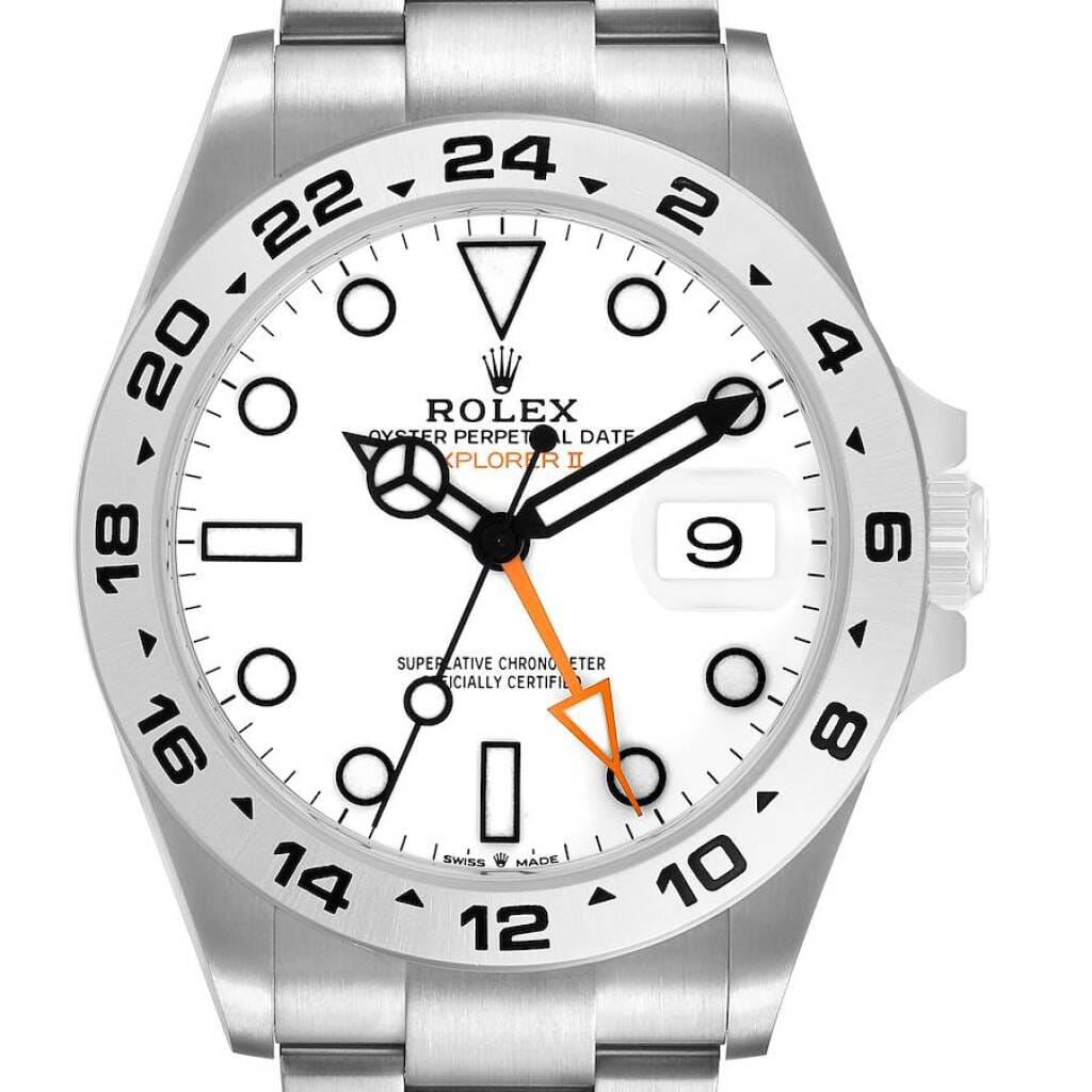 Explorer II (Reference 226570). A 42mm stainless steel automatic wristwatch with date and dual time. 2021