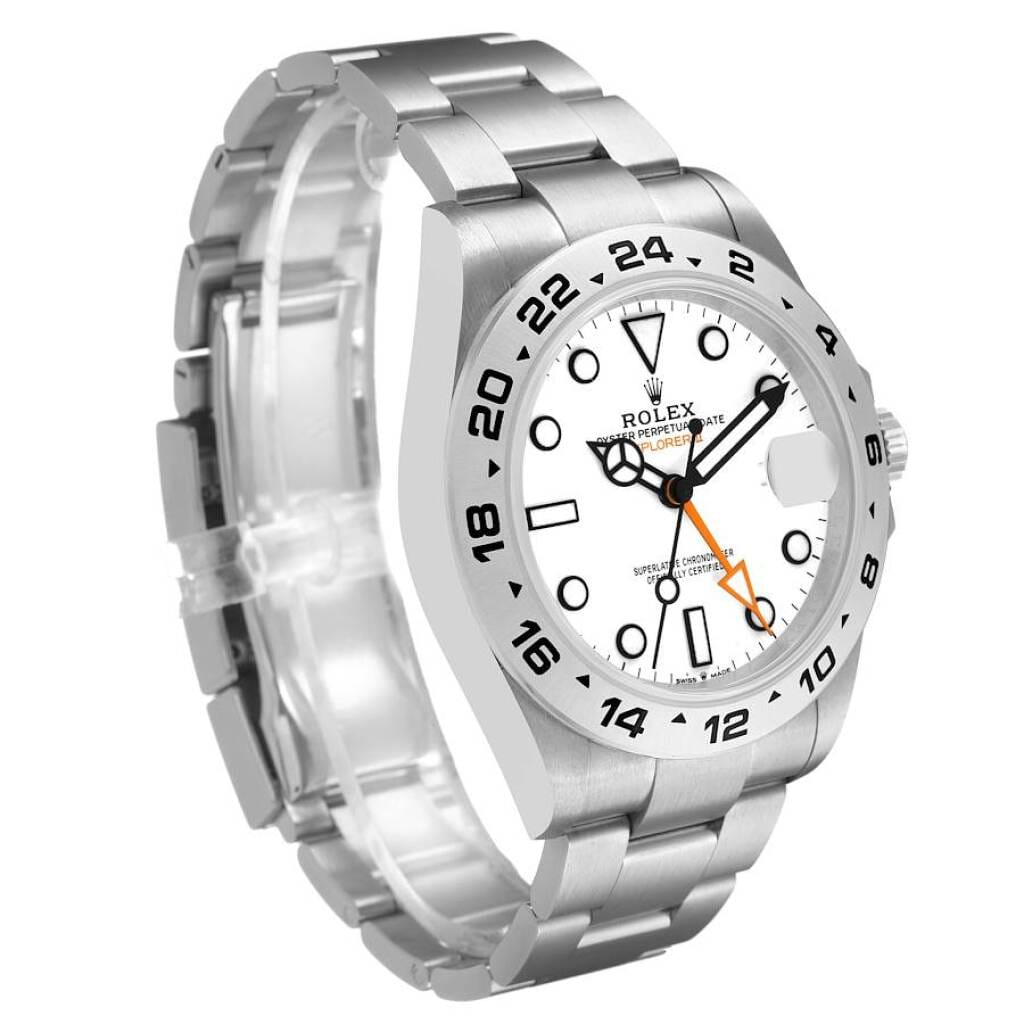 Explorer II (Reference 226570). A 42mm stainless steel automatic wristwatch with date and dual time. 2021