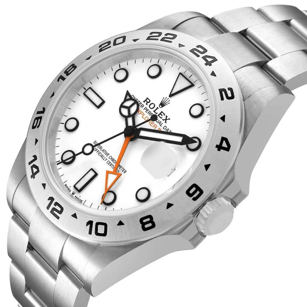 Explorer II (Reference 226570). A 42mm stainless steel automatic wristwatch with date and dual time. 2021