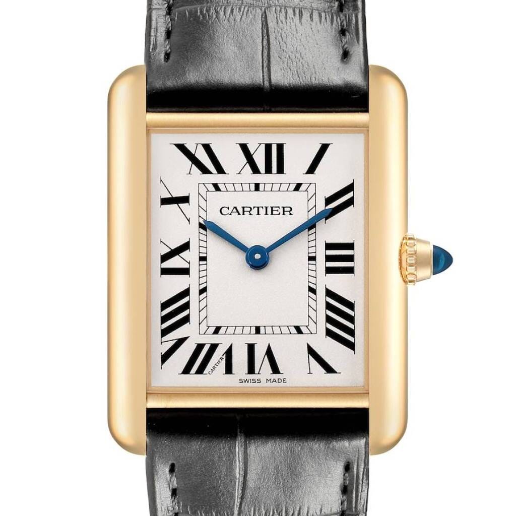 Tank Louis Medium (Reference WGTA0067). A 33.7mm yellow gold quartz wristwatch.