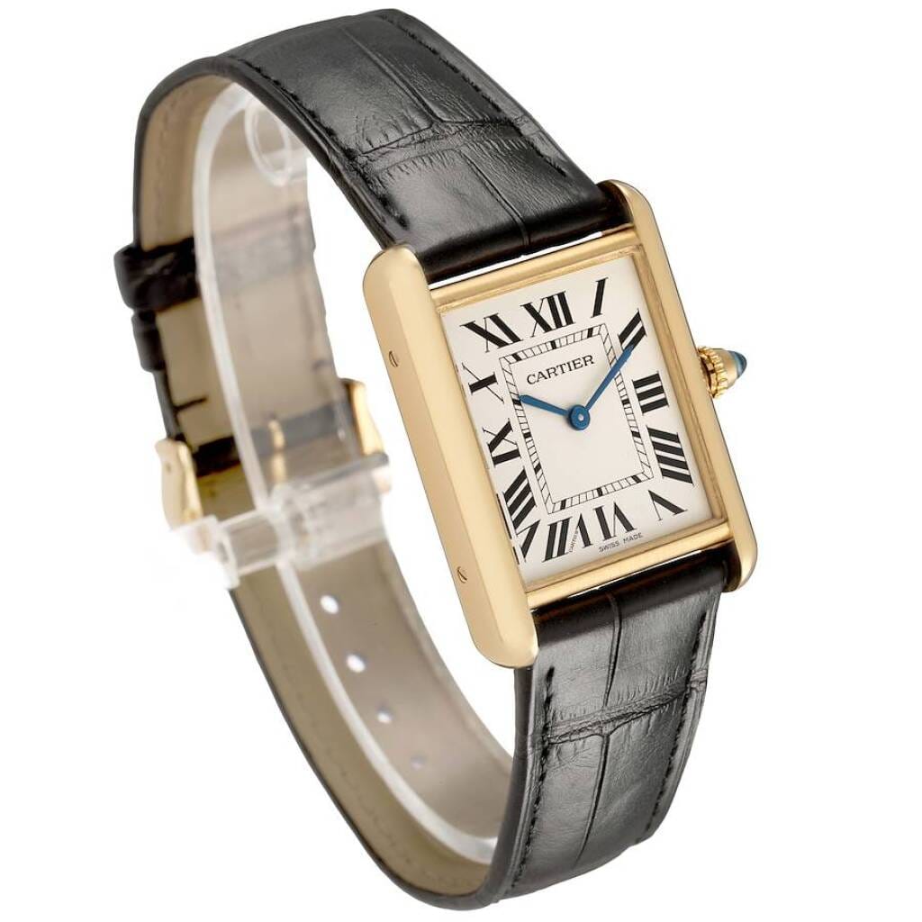 Tank Louis Medium (Reference WGTA0067). A 33.7mm yellow gold quartz wristwatch.