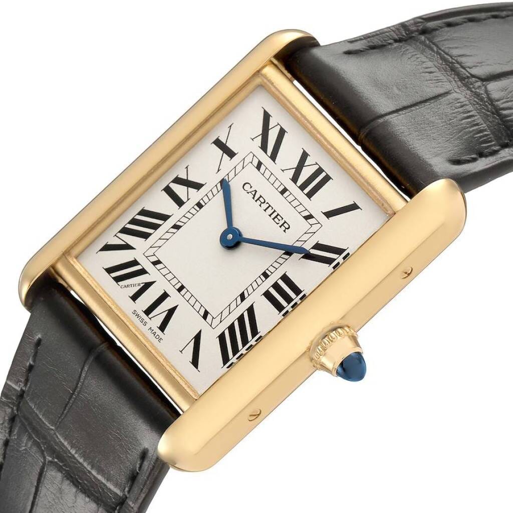 Tank Louis Medium (Reference WGTA0067). A 33.7mm yellow gold quartz wristwatch.