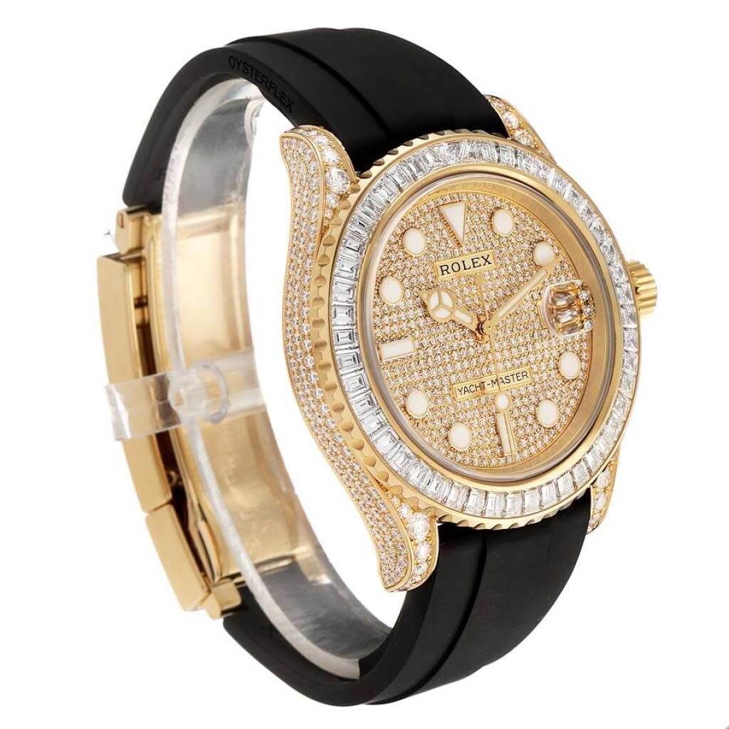 Yacht-Master (Reference 226668TBR). A 42mm yellow gold diamond-set automatic wristwatch. 2024