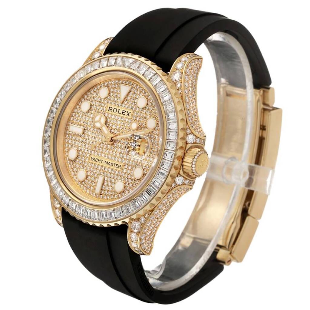 Yacht-Master (Reference 226668TBR). A 42mm yellow gold diamond-set automatic wristwatch. 2024