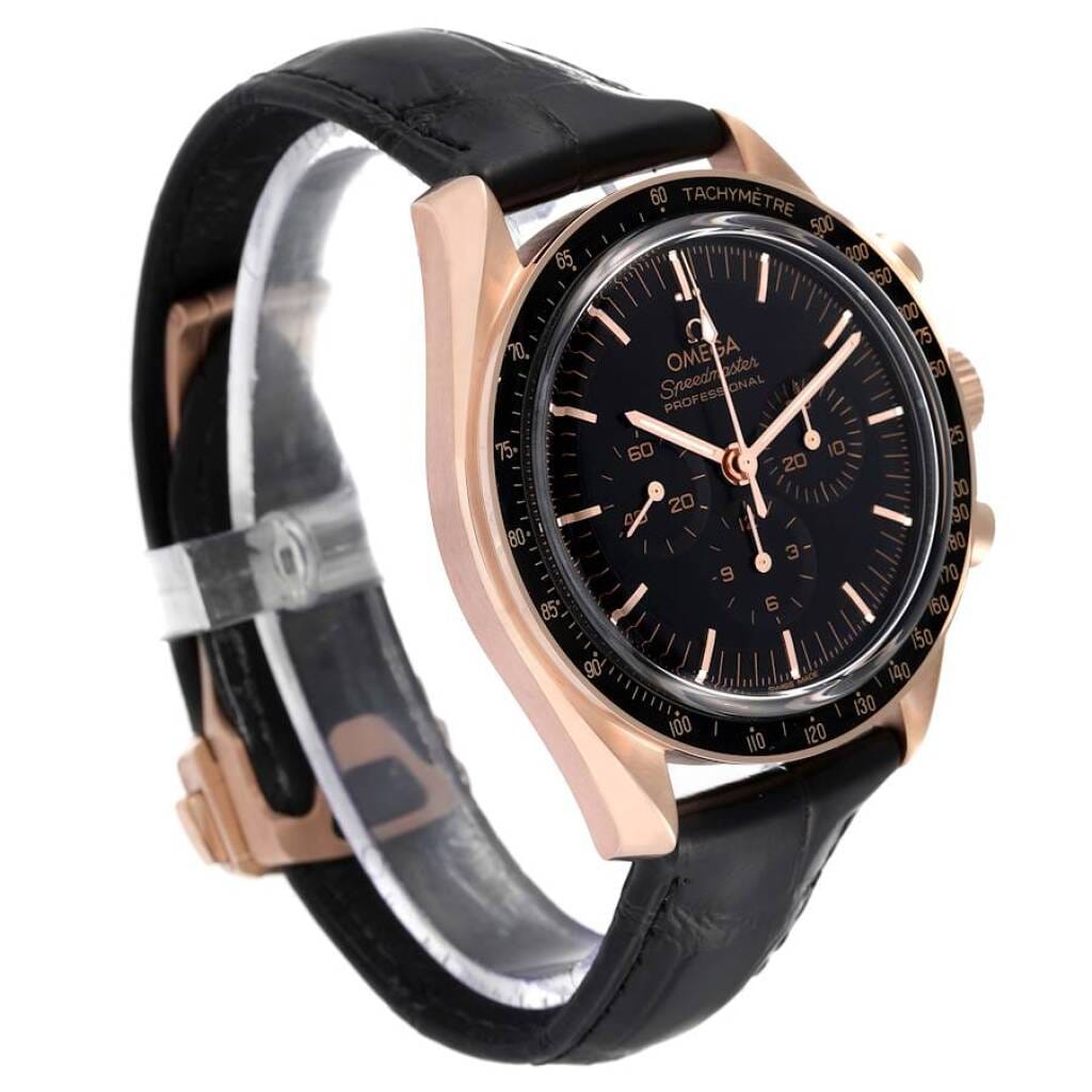 Speedmaster (Reference 310.63.42.50.01.001). A 42mm rose gold manual wind wristwatch with chronograph. 2022