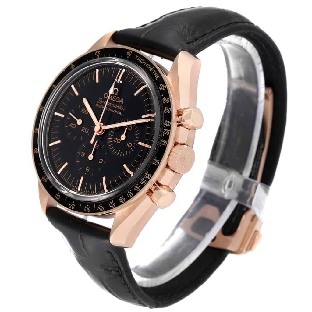 Speedmaster (Reference 310.63.42.50.01.001). A 42mm rose gold manual wind wristwatch with chronograph. 2022