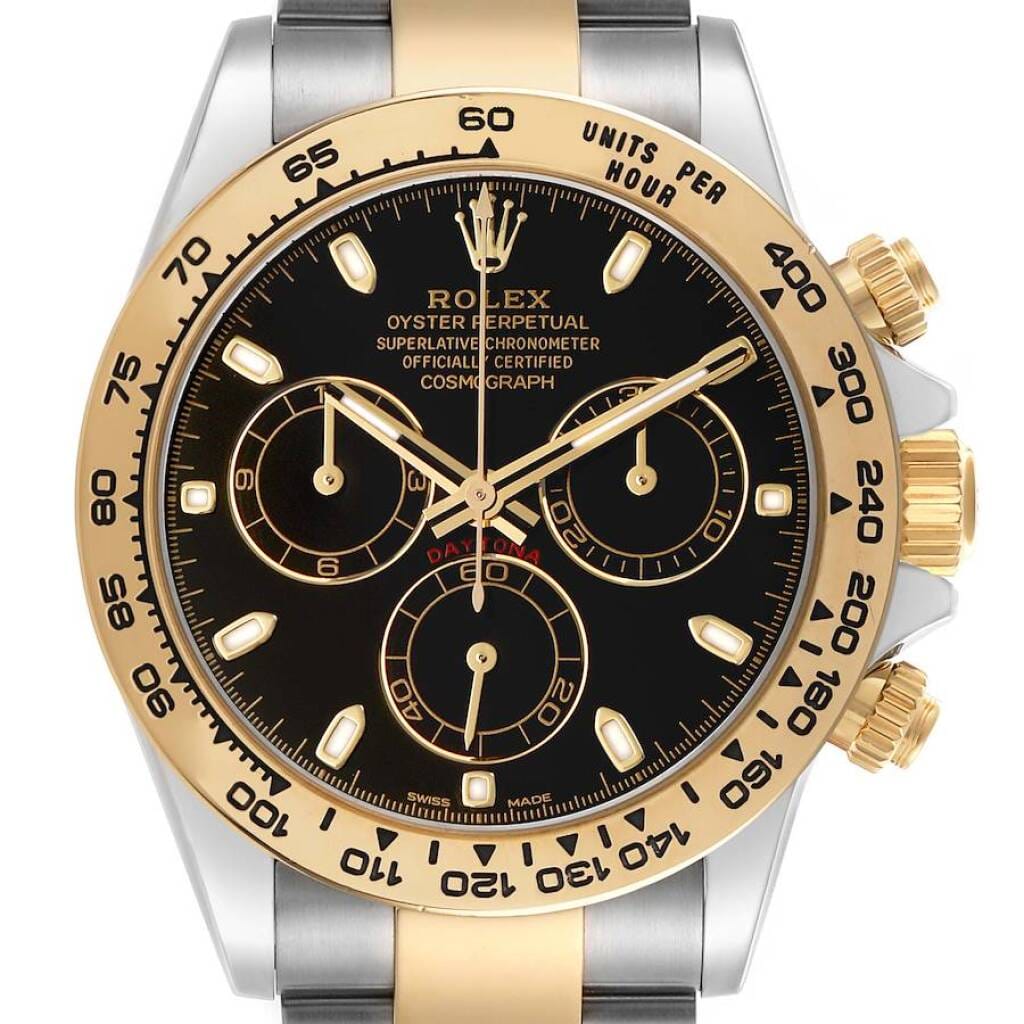Cosmograph Daytona (Reference 116503). A 40mm yellow gold stainless steel automatic wristwatch with chronograph. 2019