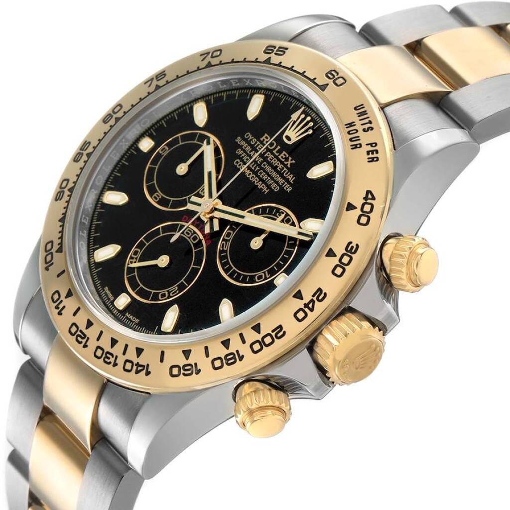 Cosmograph Daytona (Reference 116503). A 40mm yellow gold stainless steel automatic wristwatch with chronograph. 2019