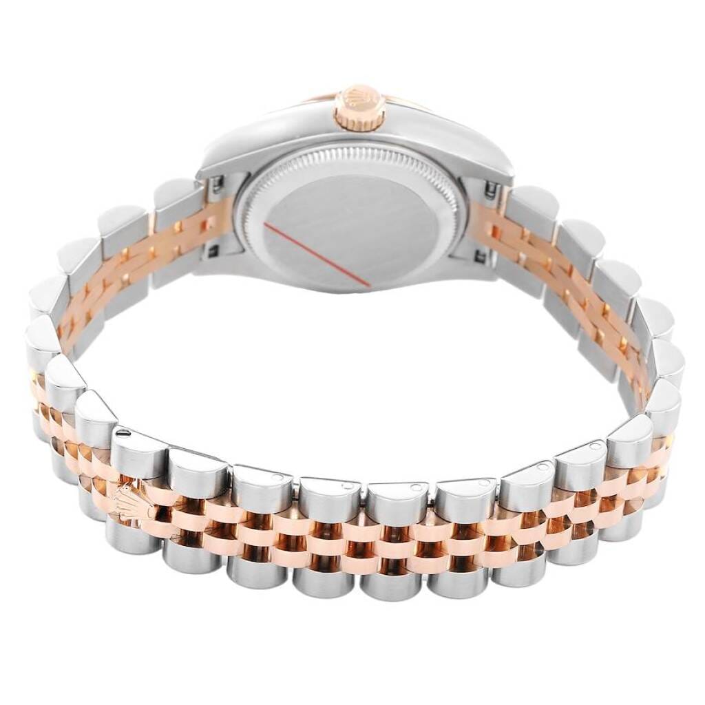 Datejust (Reference 179171). A 26mm rose gold stainless steel diamond-set automatic wristwatch with date. 2008-2009