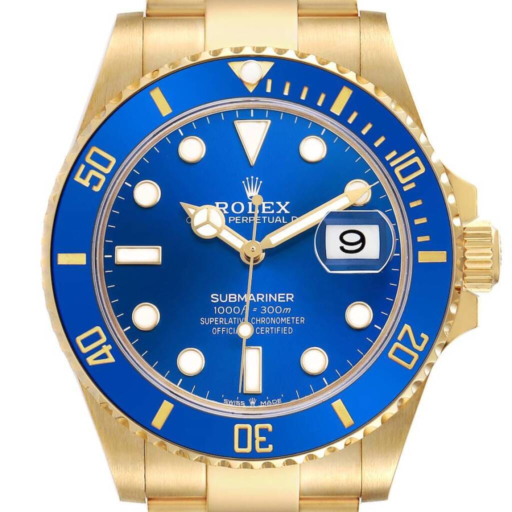 Submariner (Reference 126618LB). A 41mm yellow gold automatic wristwatch with date. 2025