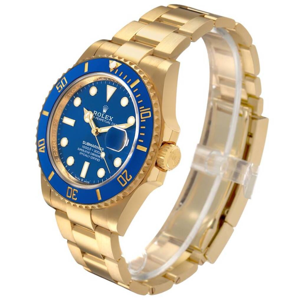 Submariner (Reference 126618LB). A 41mm yellow gold automatic wristwatch with date. 2025