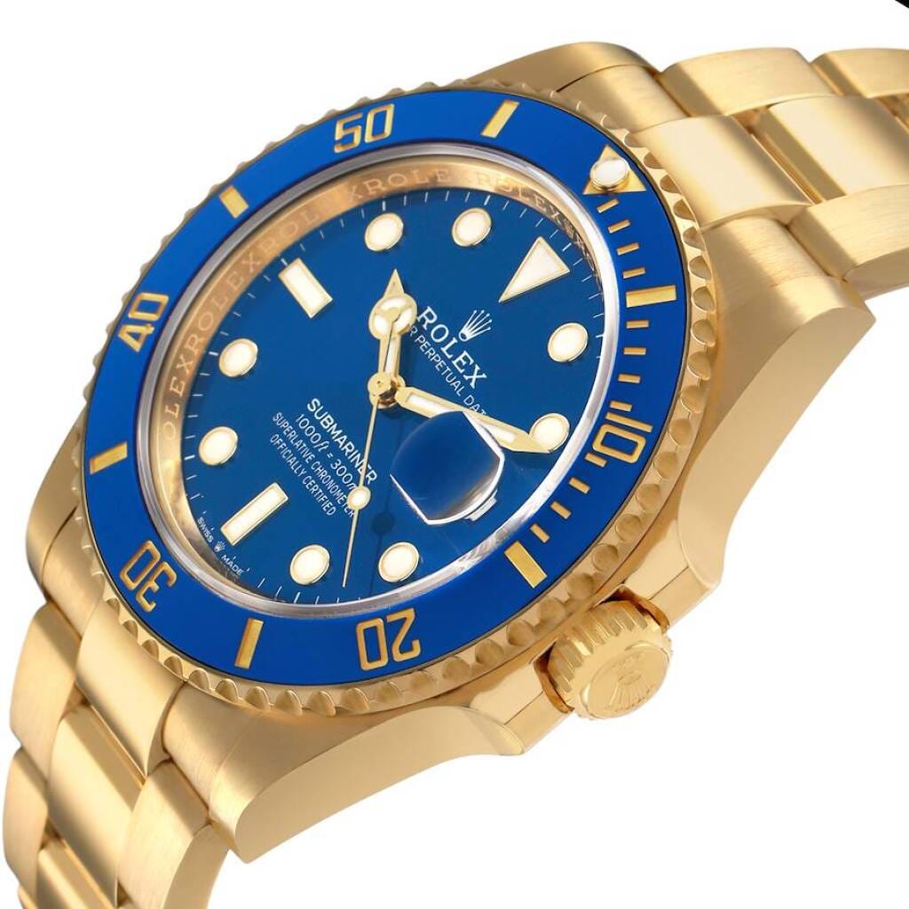 Submariner (Reference 126618LB). A 41mm yellow gold automatic wristwatch with date. 2025