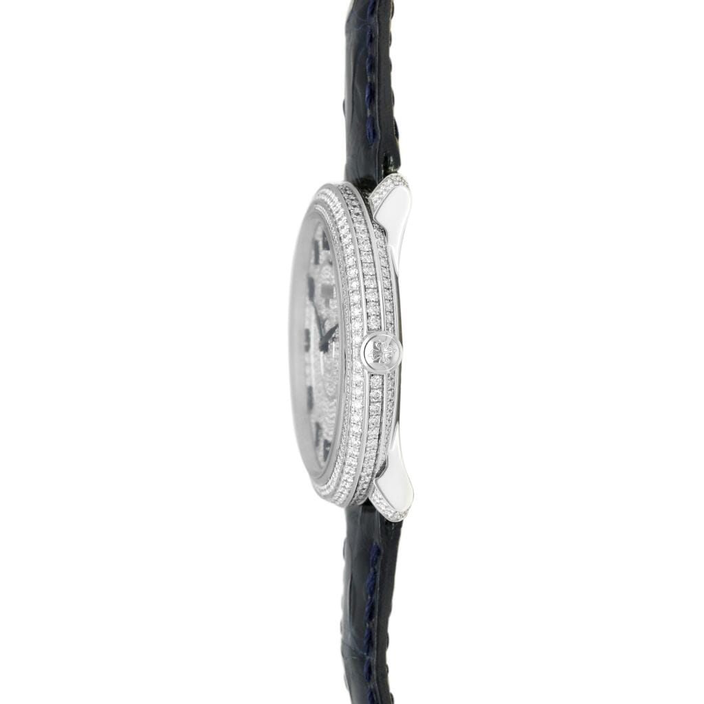 Calatrava (Reference 4978/400G). A 36.5mm white gold diamond- set automatic wristwatch. 2020