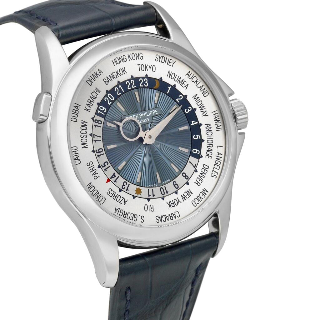 Complications (Reference 5110P-001). A 39.5mm platinum automatic wristwatch with world time. 2010