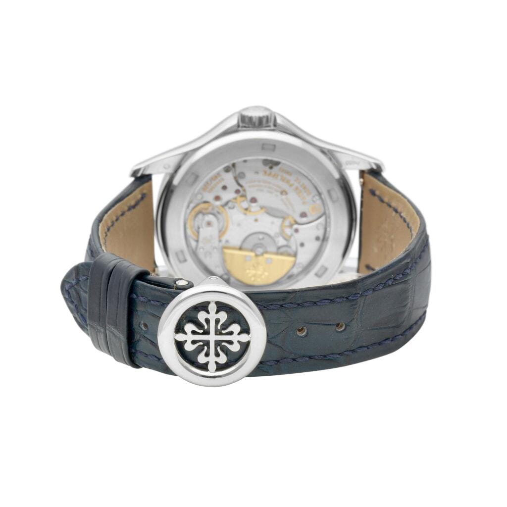 Complications (Reference 5110P-001). A 39.5mm platinum automatic wristwatch with world time. 2010
