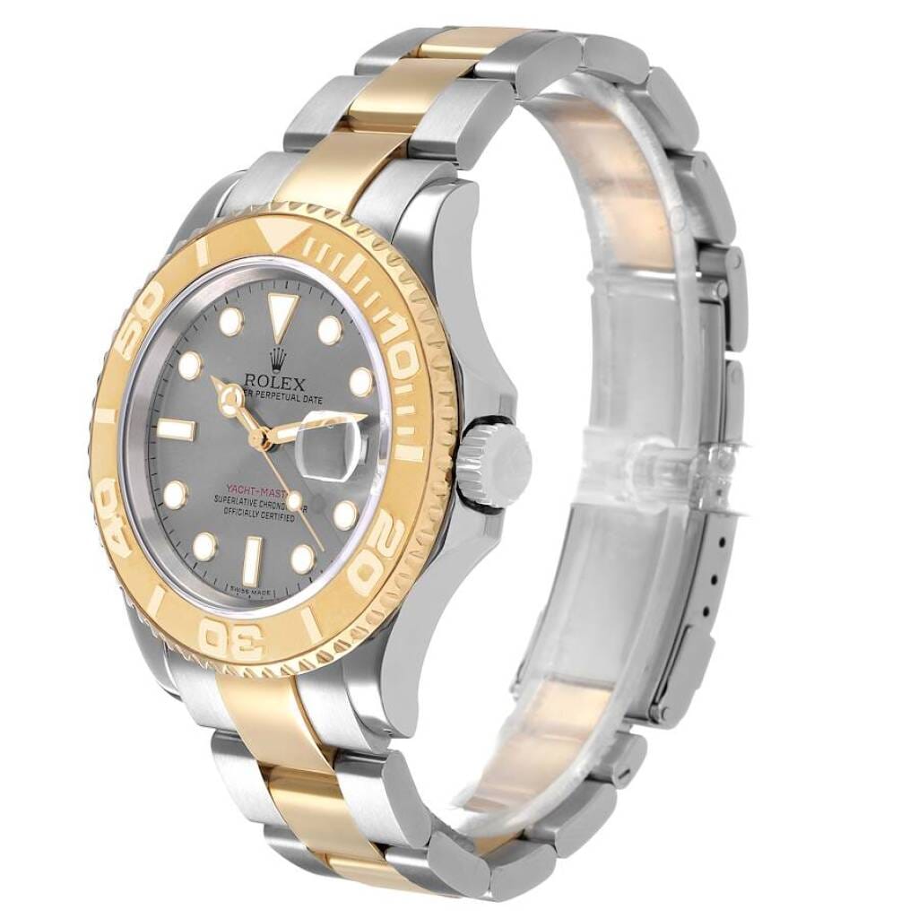 Yacht-Master (Reference 16623). A 40mm yellow gold stainless steel automatic wristwatch with date. 2005-2006