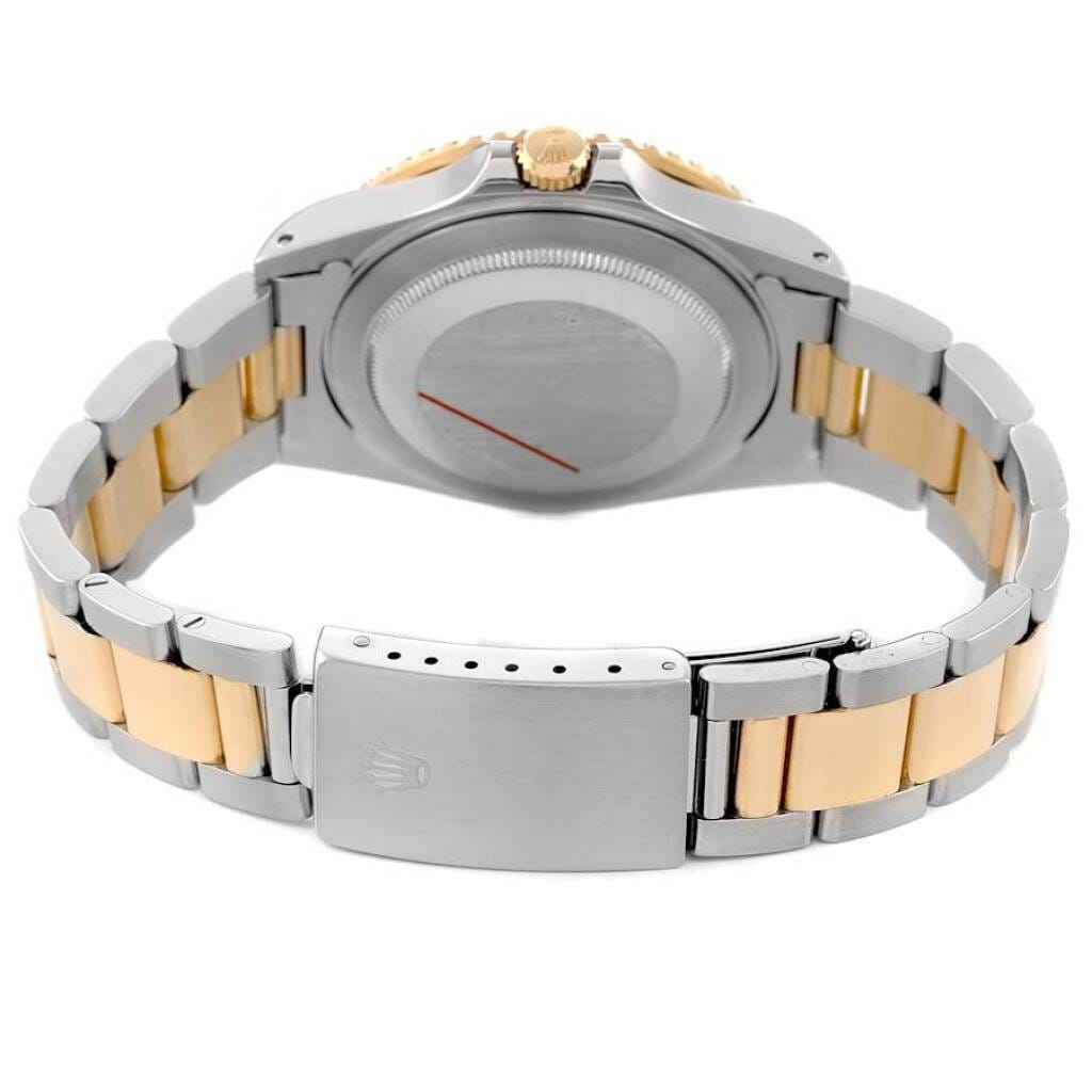 GMT-Master II 'Root Beer' (Reference 16713). A 40mm yellow gold stainless steel automatic wristwatch with date and dual time. 1991-1992