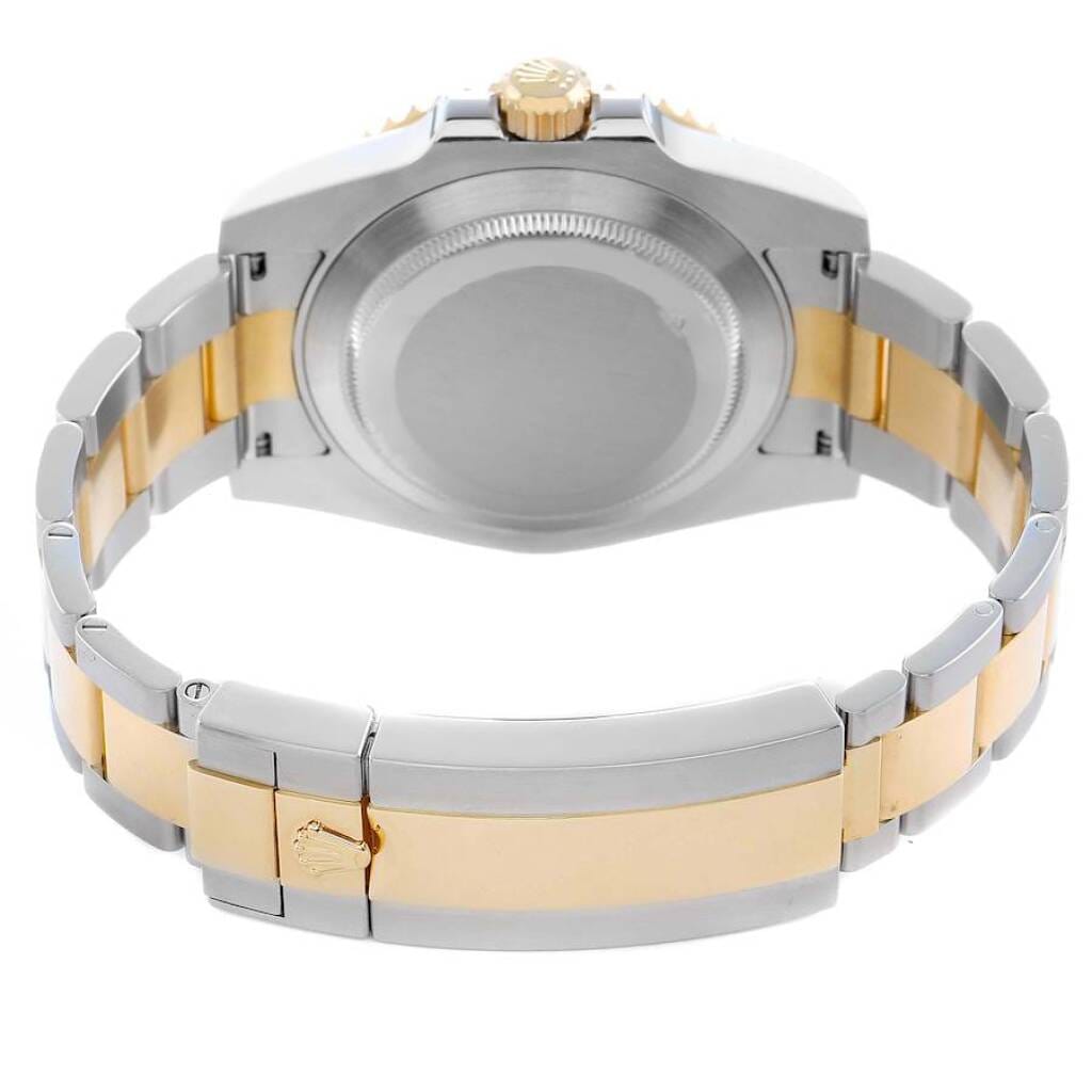 Submariner (Reference 116613LB). A 40mm yellow gold stainless steel diamond-set automatic wristwatch with date. 2008-2009