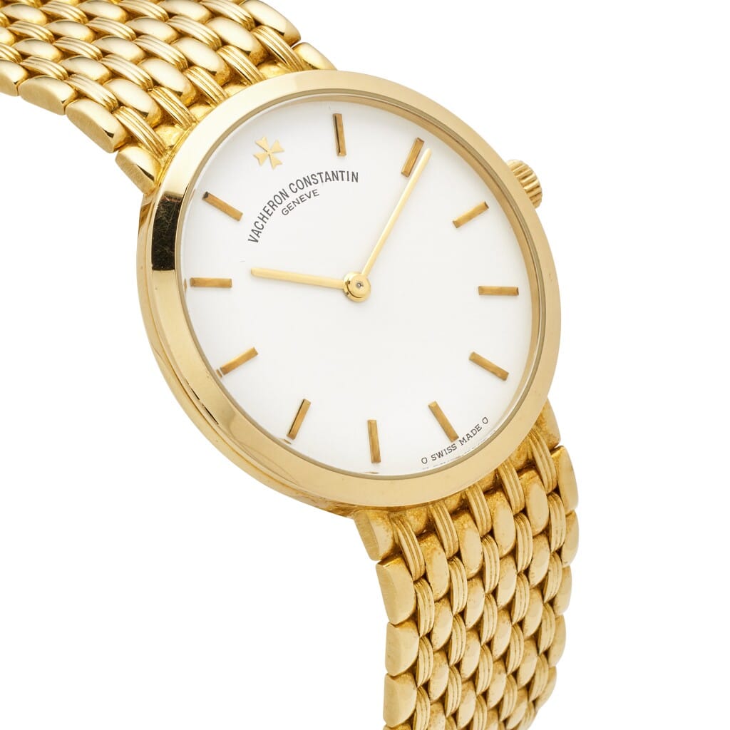 Patrimony (Reference 31193/454J-8796). A 31.5mm yellow gold manual wind wristwatch.