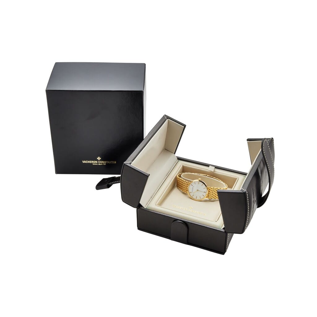 Patrimony (Reference 31193/454J-8796). A 31.5mm yellow gold manual wind wristwatch.