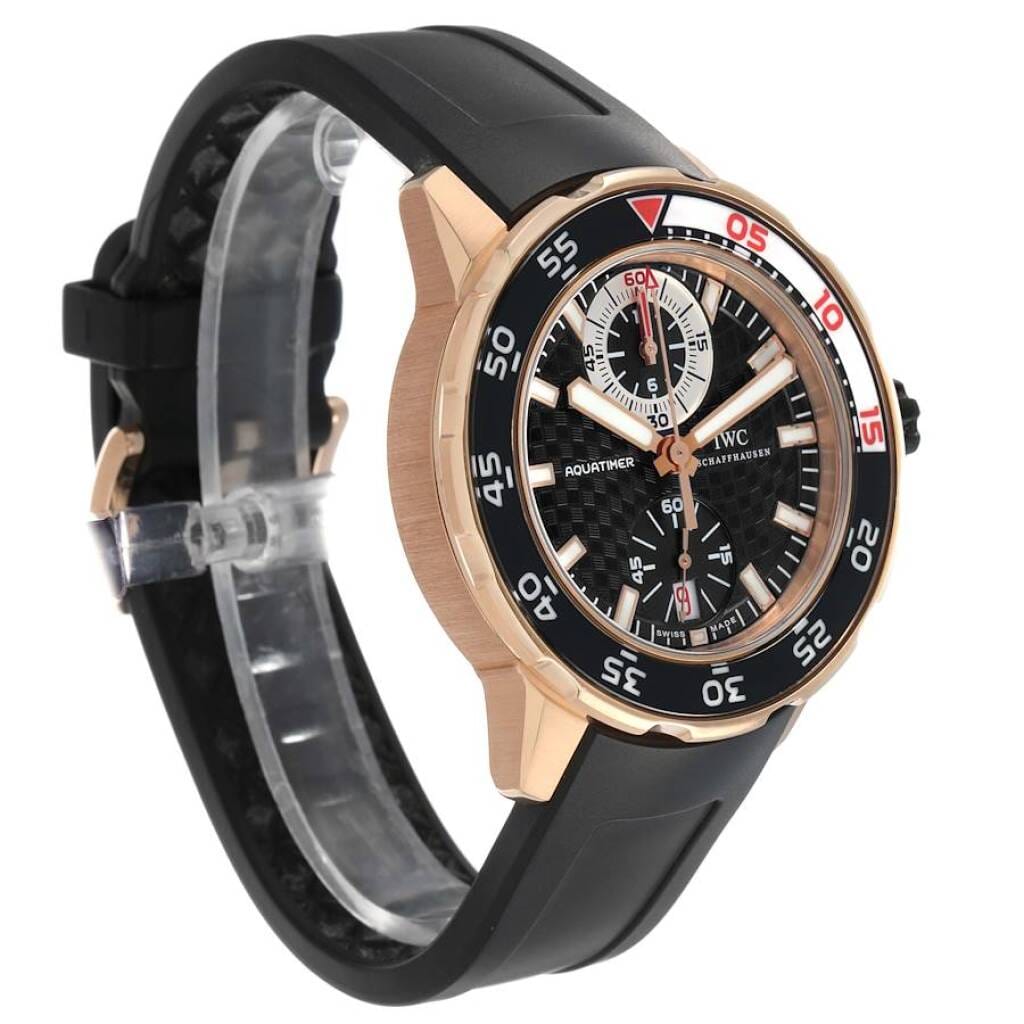 Aquatimer (Reference IW376903). A 44mm rose gold automatic wristwatch with date and flyback chronograph. 2011