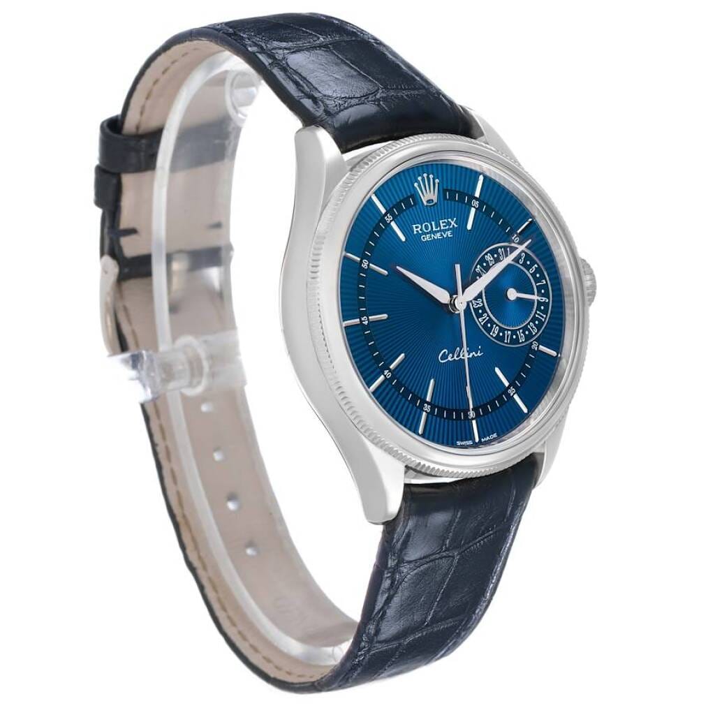 Cellini (Reference 50519). A 39mm white gold automatic wristwatch with date. 2018