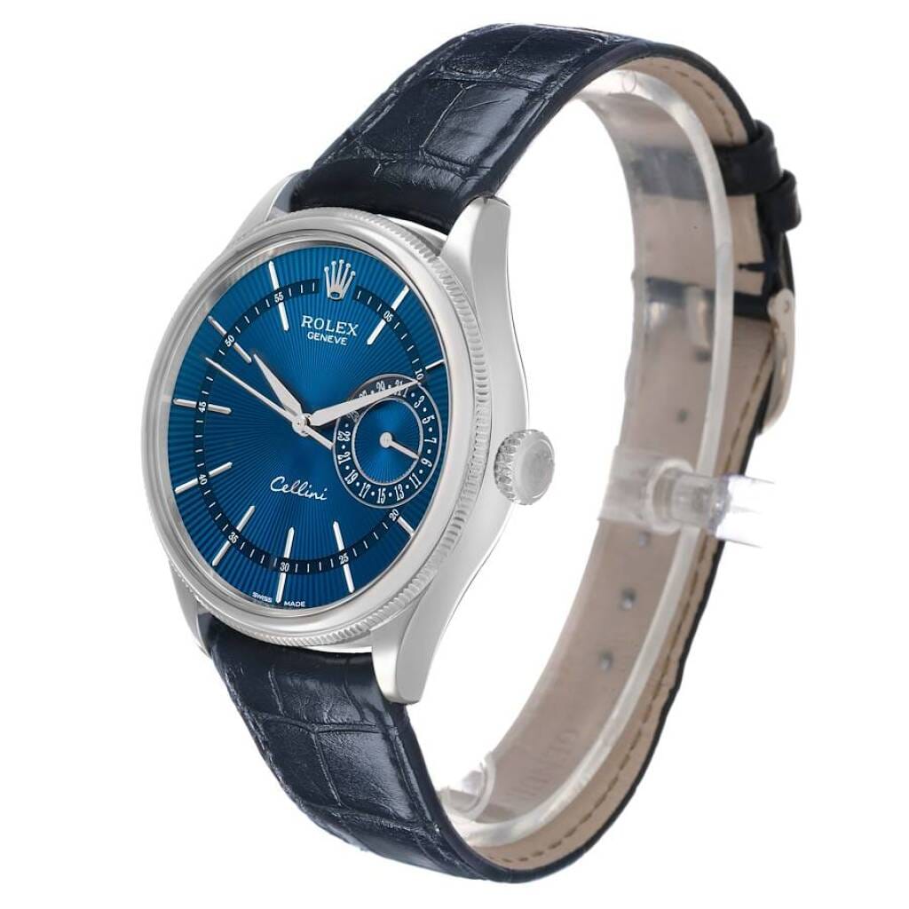 Cellini (Reference 50519). A 39mm white gold automatic wristwatch with date. 2018