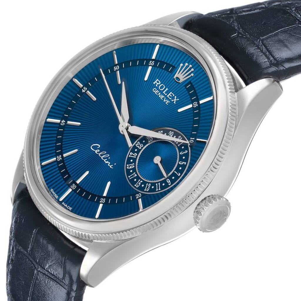 Cellini (Reference 50519). A 39mm white gold automatic wristwatch with date. 2018