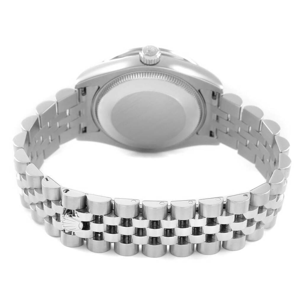 Datejust (Reference 178384). A 31mm white gold stainless steel diamond-set automatic wristwatch with date. 2018