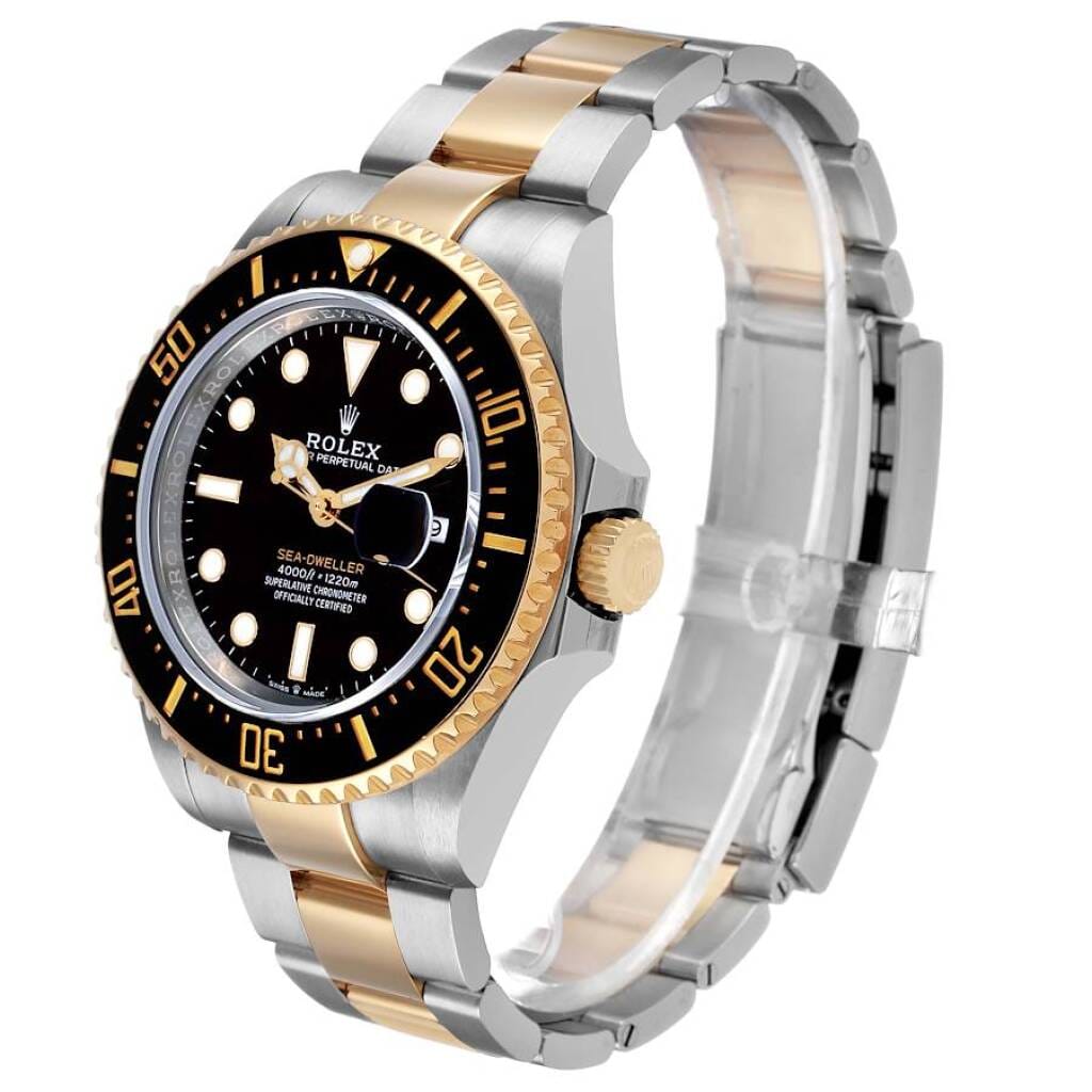 Sea-Dweller (Reference 126603). A 43mm yellow gold stainless steel automatic wristwatch with date. 2022