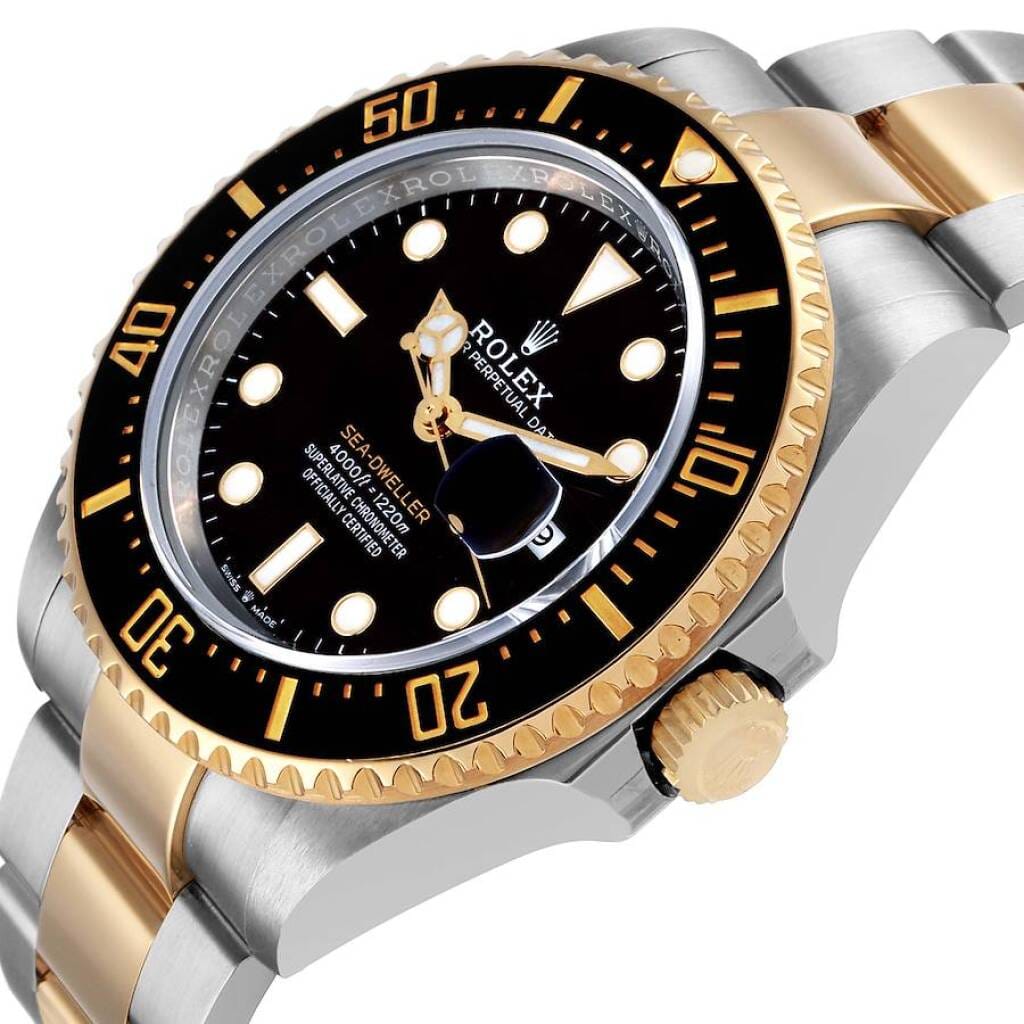 Sea-Dweller (Reference 126603). A 43mm yellow gold stainless steel automatic wristwatch with date. 2022