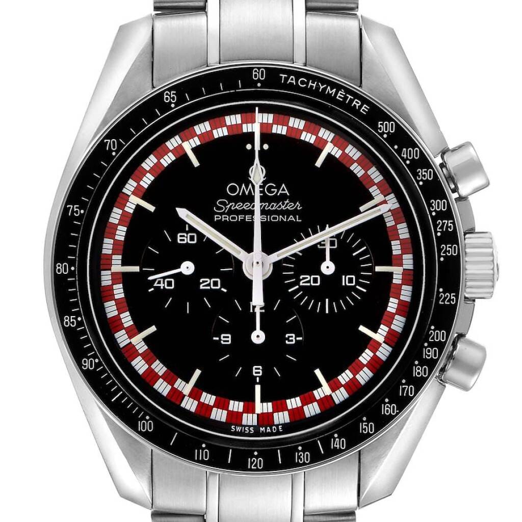 Speedmaster 'Tin Tin' (Reference 311.30.42.30.01.004). A 42mm stainless steel manual wind wristwatch with chronograph.