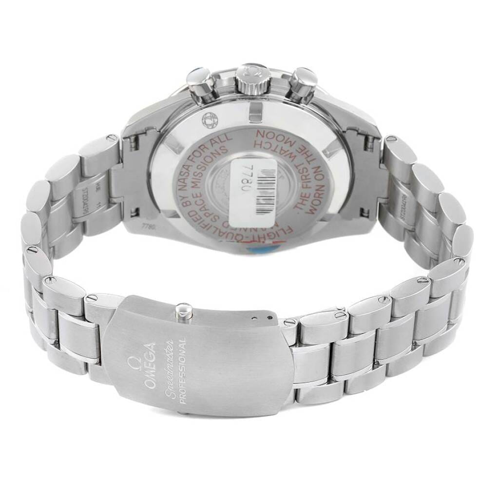Speedmaster 'Tin Tin' (Reference 311.30.42.30.01.004). A 42mm stainless steel manual wind wristwatch with chronograph.