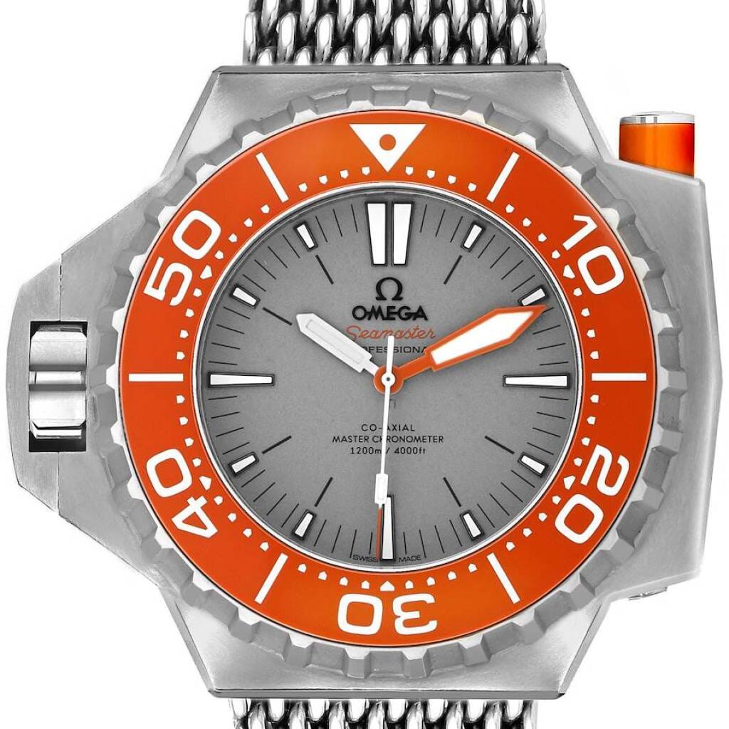 Seamaster PloProf 1200m (Reference 227.90.55.21.99.002). A 48mm titanium automatic wristwatch.