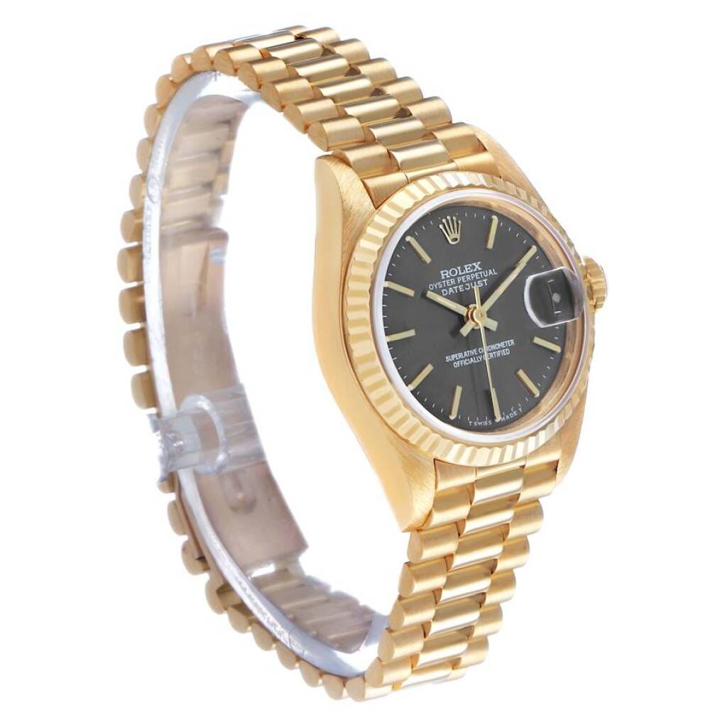 President Datejust (Reference 69178). A 26mm yellow gold automatic wristwatch with date. 1989-1990