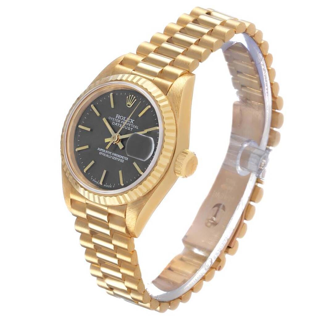 President Datejust (Reference 69178). A 26mm yellow gold automatic wristwatch with date. 1989-1990