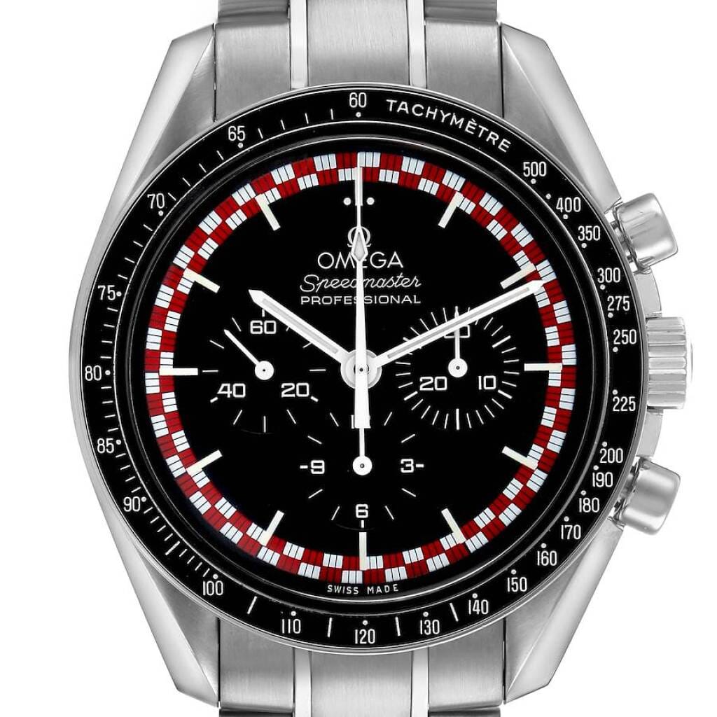 Speedmaster 'Tin Tin' (Reference 311.30.42.30.01.004). A 42mm stainless steel manual wind wristwatch with chronograph. 2018