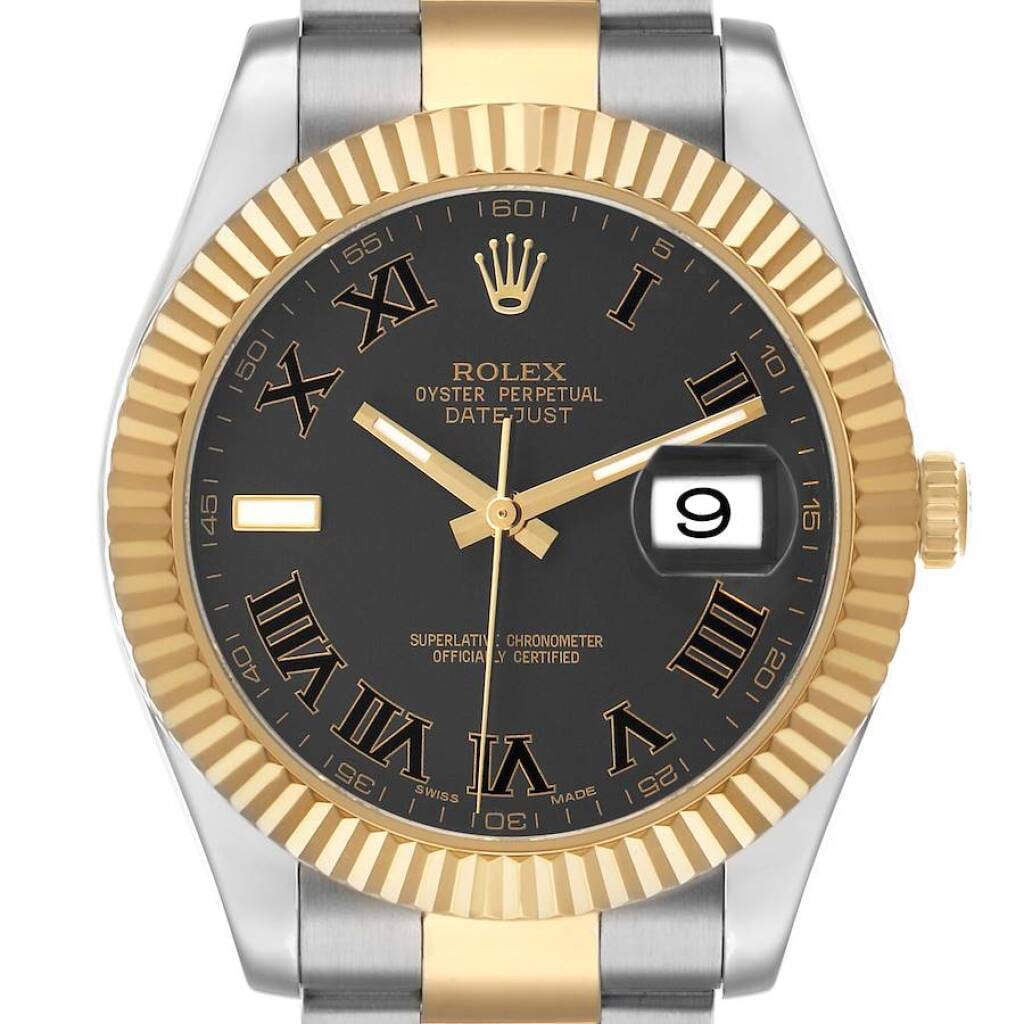 Datejust (Reference 116333). A 41mm yellow gold stainless steel automatic wristwatch with date. 2015