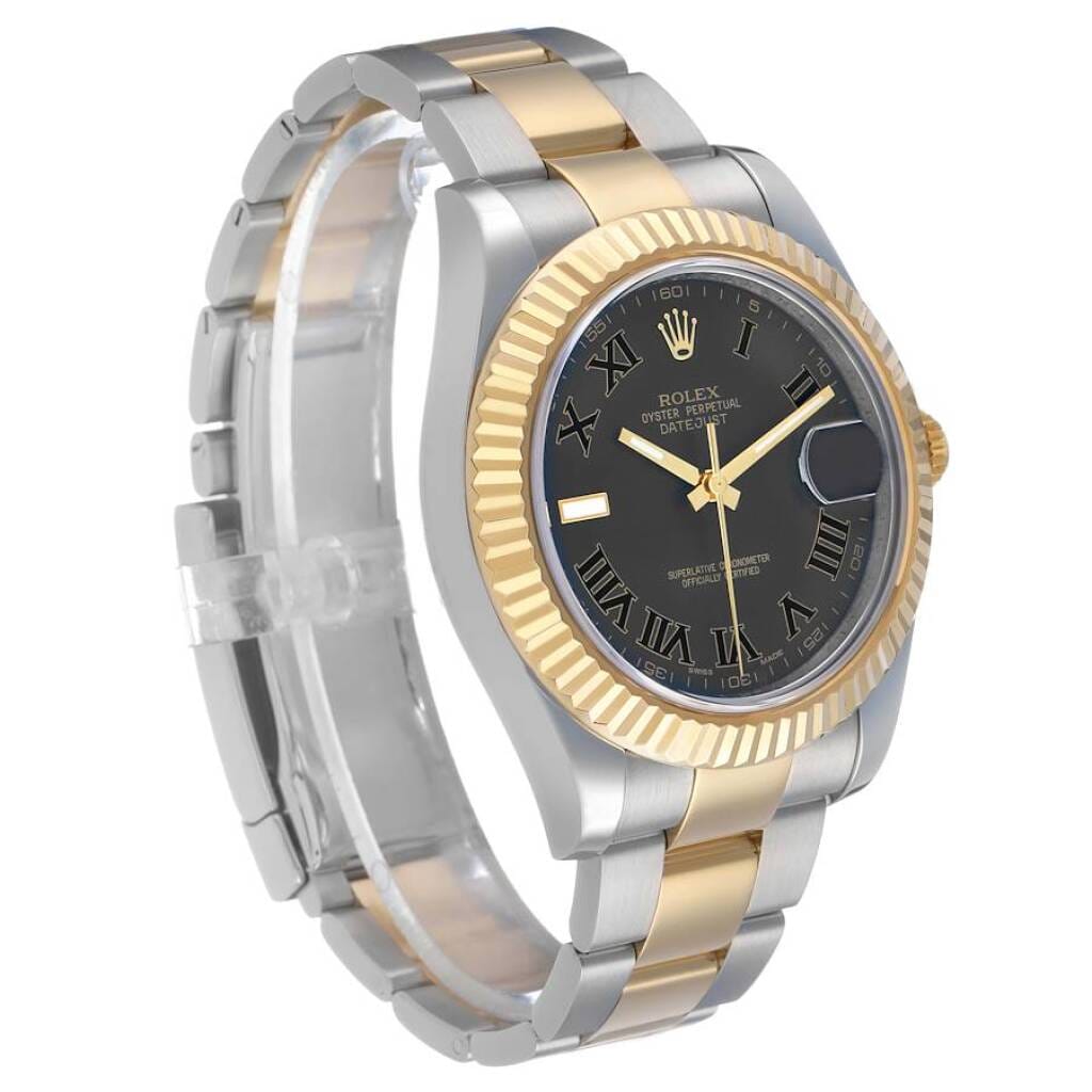 Datejust (Reference 116333). A 41mm yellow gold stainless steel automatic wristwatch with date. 2015