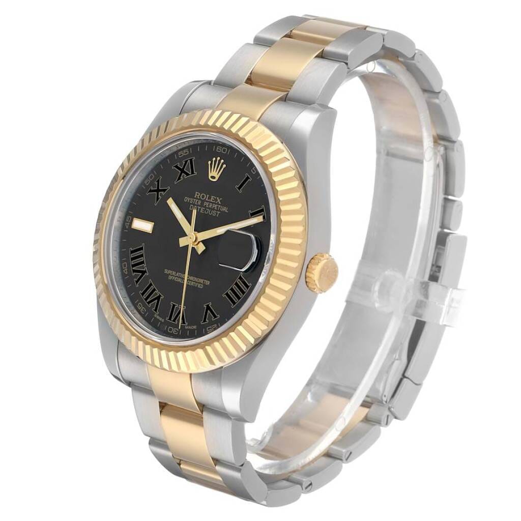 Datejust (Reference 116333). A 41mm yellow gold stainless steel automatic wristwatch with date. 2015