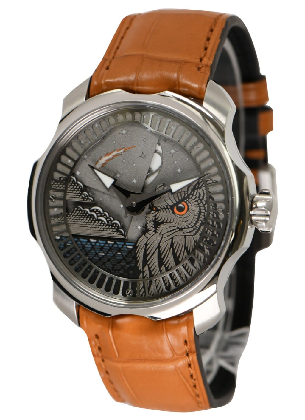 Sarpaneva Nocturne Harvest Moon (Reference SUPRA316/4435). A 42mm stainless steel automatic wristwatch. 2022