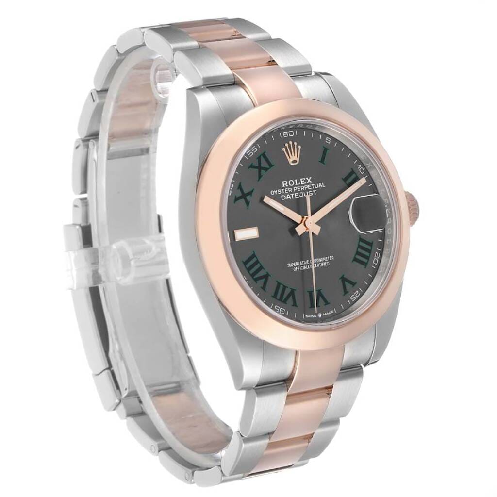Datejust 'Wimbledon' (Reference 126301). A 41mm rose gold stainless steel automatic wristwatch with date. 2024