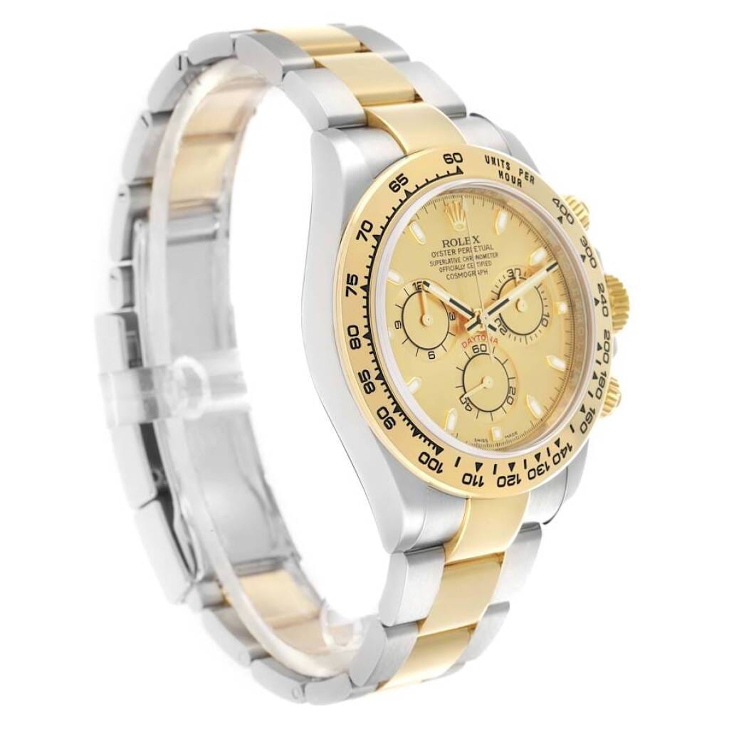 Cosmograph Daytona (Reference 116503). A 40mm yellow gold stainless steel automatic wristwatch with chronograph.