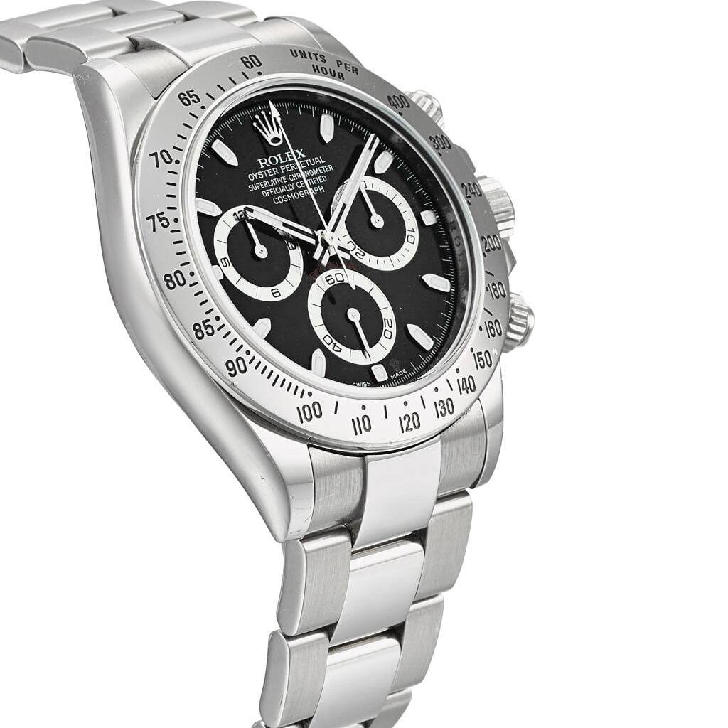 Cosmograph Daytona (Reference 116520). A 40mm stainless steel automatic wristwatch with chronograph. 2011