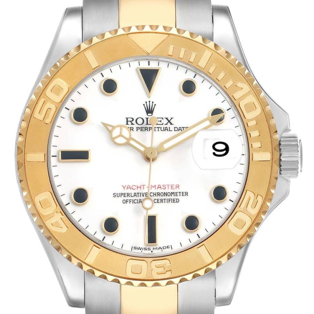 Yacht-Master (Reference 16623). A 40mm yellow gold stainless steel automatic wristwatch with date. 2007
