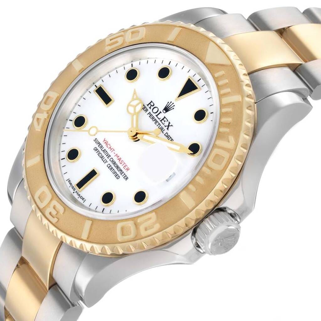 Yacht-Master (Reference 16623). A 40mm yellow gold stainless steel automatic wristwatch with date. 2007