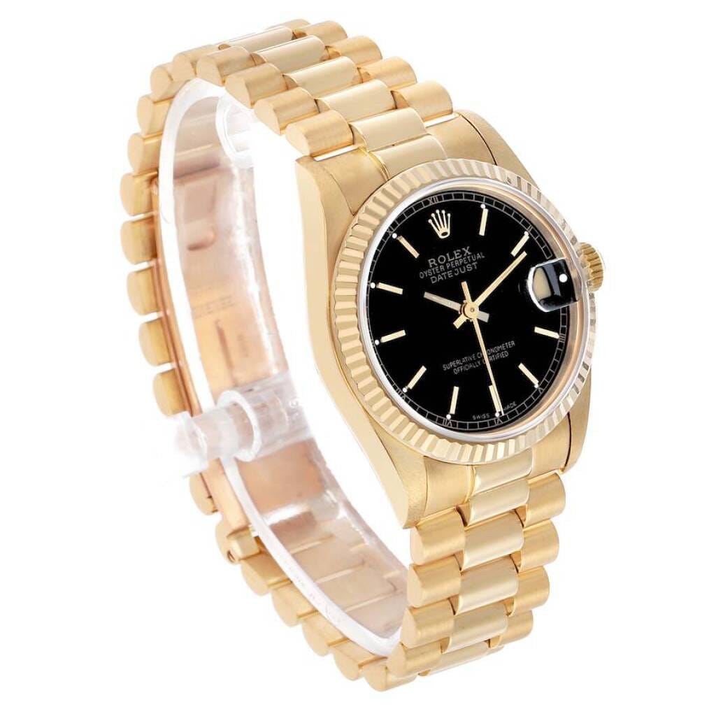President Datejust (Reference 68278). A 31mm yellow gold automatic wristwatch with date. 1989-1990